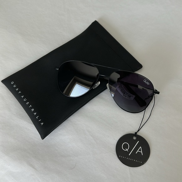 Quay Australia Still Standing 60mm Polarized Aviator Sunglasses - Brand New - Picture 6 of 9